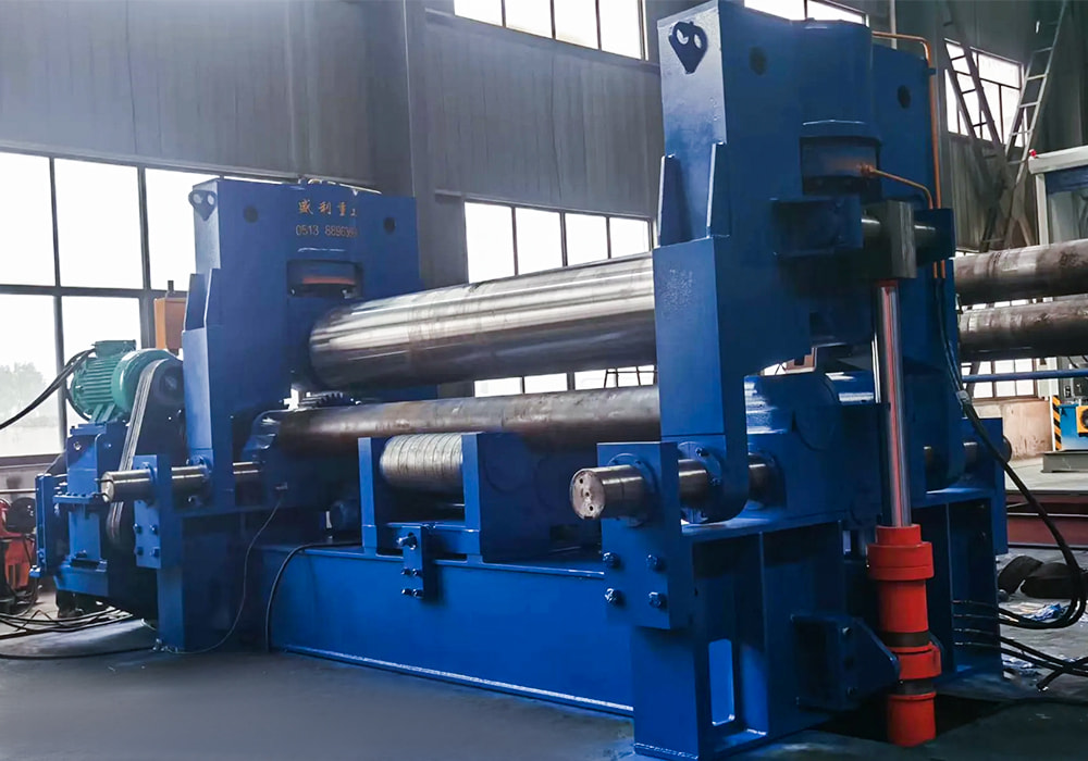 HDLW11S-50×3000 Curvadora Universal de Chapas de Tres Rodillos con Rodillo Superior