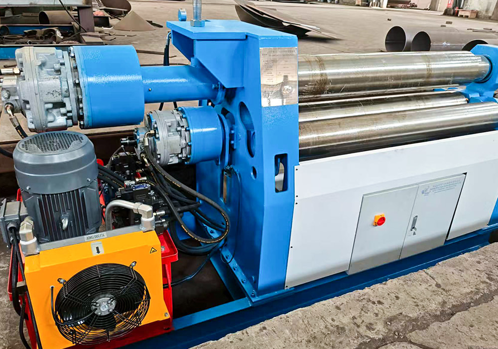 HDLW12-16×1600 Curvadora CNC de Chapas Metálicas de Cuatro Rodillos